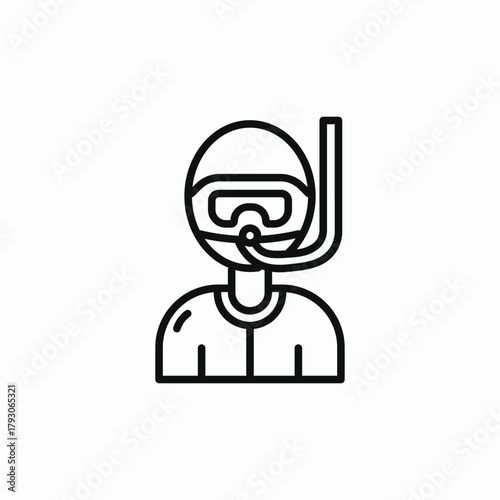 diver sea icon sign vector