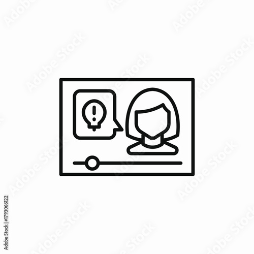 lifehack video icon sign vector