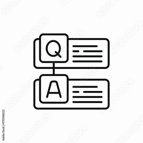questionnaire answers icon sign vector