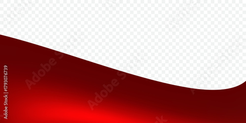 Red Flowing Abstract Background with Smooth Gradient and Curved Wave Design. Suit for banner, web, brochure, pamflet and presentation