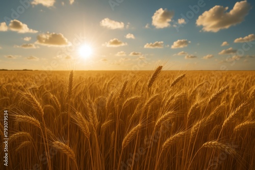 Golden Wheat Landscape