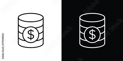 Earning icon outline and linear vector. outline icon and illustration