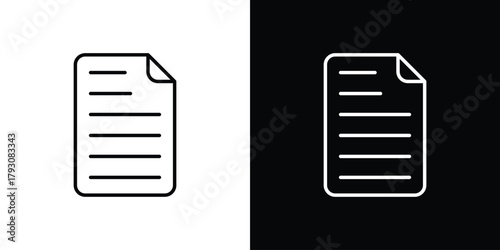 File icon outline and linear vector. outline icon and illustration