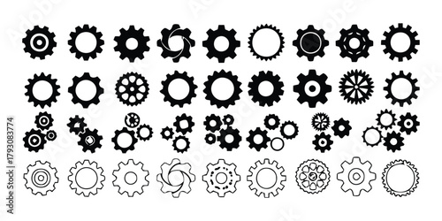 gear, cog, cogwheel, mechanical, engineering, industry, technology, machine, part, component, connection, interaction, system, mechanism, graphic, design, element, icon, symbol, isolated, white backgr