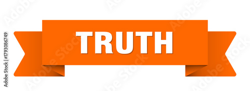 truth ribbon isolated on transparent background. truth ribbon