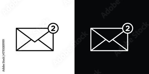 Inbox icon outline and linear vector. outline icon and illustration