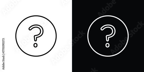 Interrogation icon outline and linear vector. outline icon and illustration