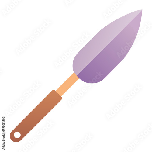 Gardening trowel tool isolated on white background