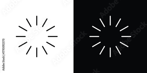 Loading icon outline and linear vector. outline icon and illustration