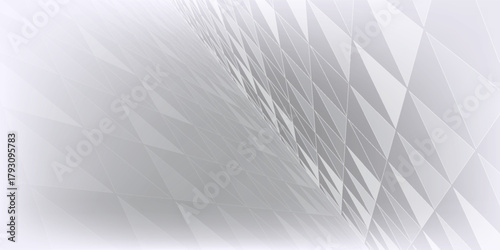 perspective gray color Abstract background.White triangle geometric pattern background, Geometric background made of triangles, Abstract geometric background. Vector 3d illustration