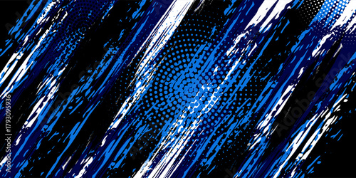 Vector Blue Abstract Background with Sportly Style and Grunge Effect. Brush Stroke Illustration Vector, Poster. illustration. eps10 vector.