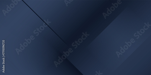 Modern black dark blue white abstract background. Minimal. Color gradient. Web banner. Geometric shape. 3d effect. Lines stripes triangles. Design. Futuristic. Metal metallic effect. Luxury. Premium