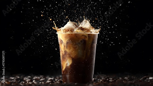 The perfect collision: Espresso meets milk in a creamy, dynamic explosion. Your morning, revolutionized.
