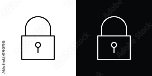Password icon outline and linear vector. outline icon and illustration
