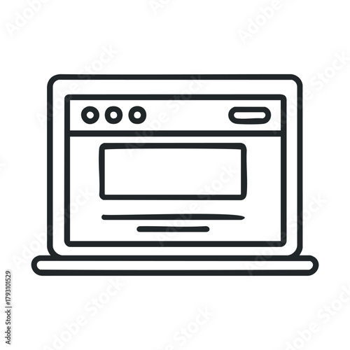 Website interface design concept for user navigation experience.Vector