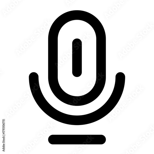 microphone icon for illustration