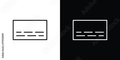 Subtitles icon outline and linear vector. outline icon and illustration