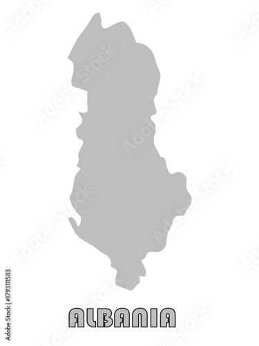 Albania Map Outline