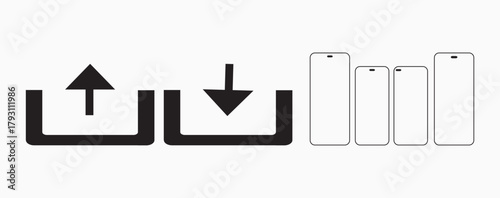 Bar chart and graph vector illustration for business and web design