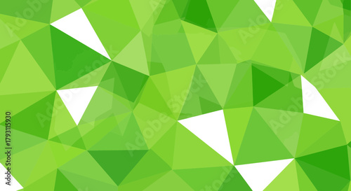 Abstract lime polygonal mosaic background with triangular shapes for fresh concepts