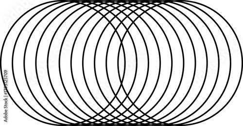 Fototapeta Naklejka Na Ścianę i Meble -  Abstract 3D Spiral Tunnel Background — Blue Silver Wave Pattern, Futuristic Swirl Lines Texture, Digital Technology Art Design Vector Wallpaper