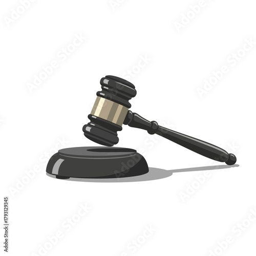 Gavel on a sound block