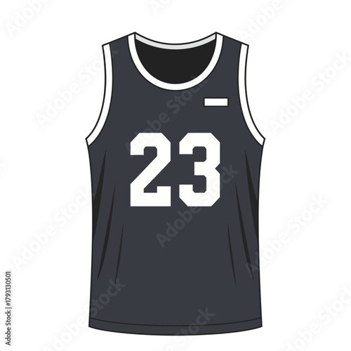 Basketball jersey with number 23