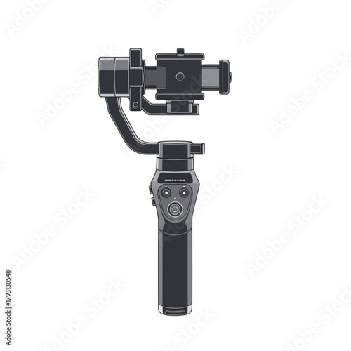 Professional camera gimbal stabilizer for smooth video recording