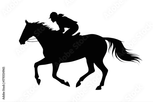 Horseback riding silhouette horse rider equestrian sport animal racing equine mammal competition thoroughbred