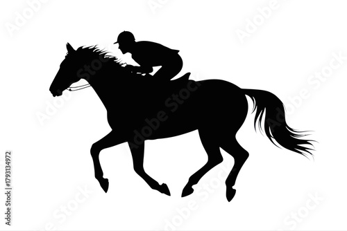 Horse racing silhouette equestrian sport horse jockey race animal running horse racehorse thoroughbred speed