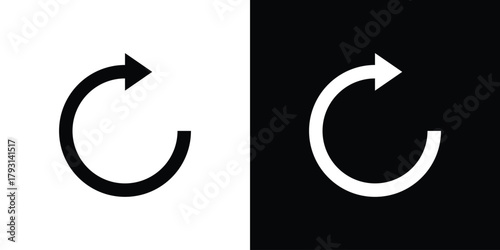 Arrows repeat icon vector graphics. filled vector sign, Symbol illustration.