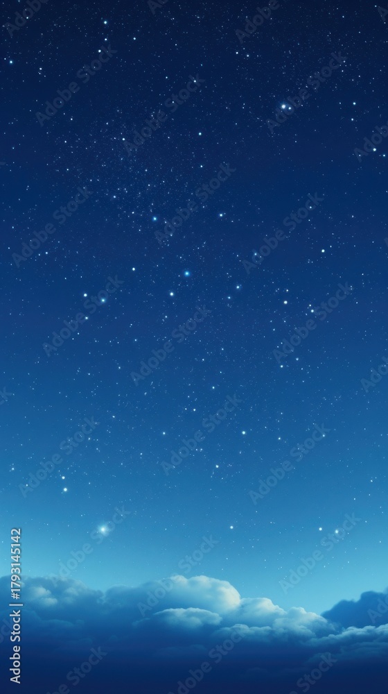 Fototapeta premium Stardust falling sky outdoors nature night.