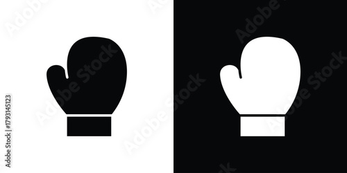 Boxing glove icon vector graphics. filled vector sign, Symbol illustration.