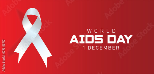 World AIDS Day Background with abstract background. World AIDS Day, symbol of the fight against AIDS and cancer, background concept.
