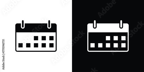 Calendar exclamation icon vector graphics. filled vector sign, Symbol illustration.