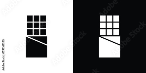 Chocolate icon vector graphics. filled vector sign, Symbol illustration.