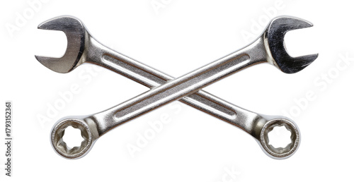 Two crossed adjustable wrenches (1)