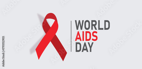 World AIDS Day Background with abstract background. World AIDS Day, symbol of the fight against AIDS and cancer, background concept.