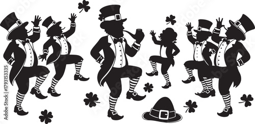 Soccer Football Referee Set Silhouette Action Vector