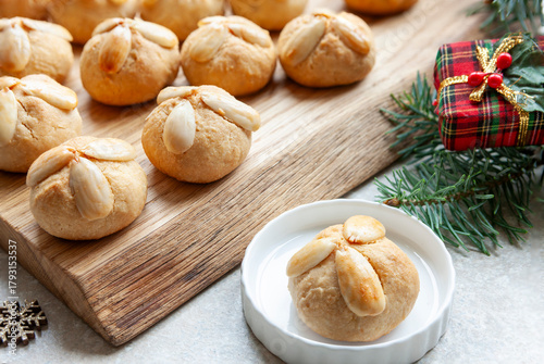 Traditional Homemade Bethmännchen - German Marzipan Almond Cookies