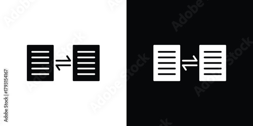 Data transfer icon vector graphics. filled vector sign, Symbol illustration.