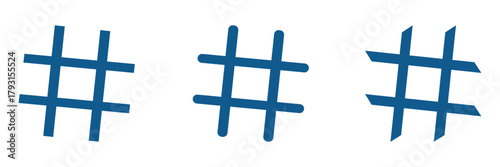Hashtag sign and symbol. Hashtag icon vector isolated on white background. hashtag vector icon. 