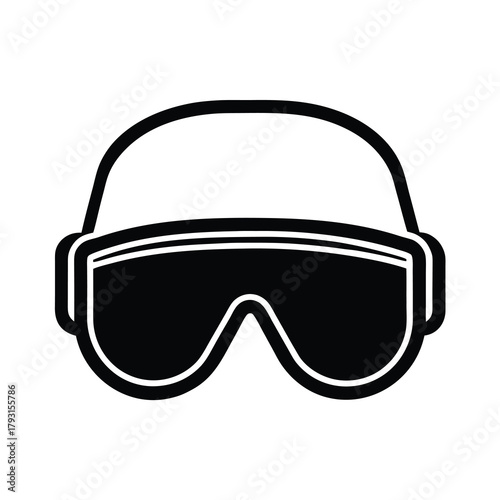 safety goggles icon for eye protection and workplace safety