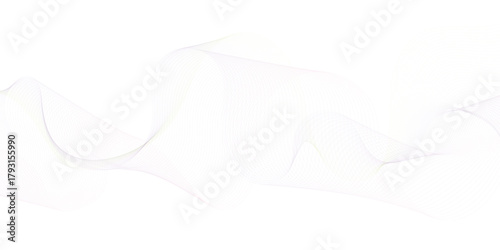 Abstract background with faded line waves. Warped waveform.