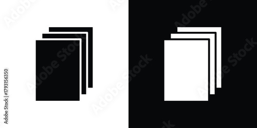 Duplicate icon vector graphics. filled vector sign, Symbol illustration.
