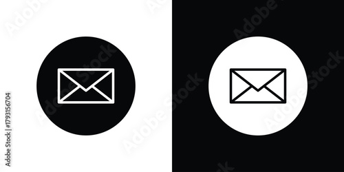 Envelope icon vector graphics. filled vector sign, Symbol illustration.