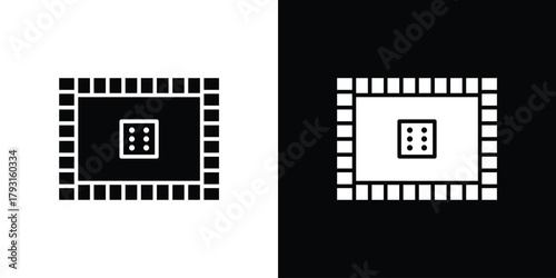 Game board icon vector graphics. filled vector sign, Symbol illustration.