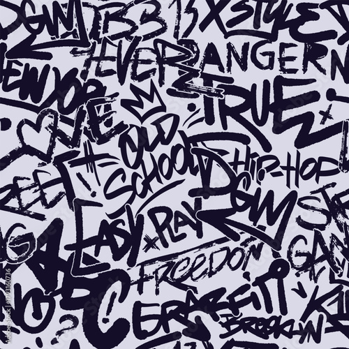 Urban art on texture