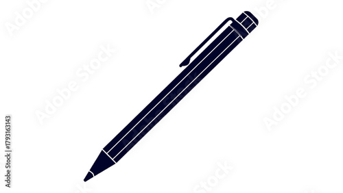 Vector illustration of pen icon representing writing, drawing, and creativity on a transparent background