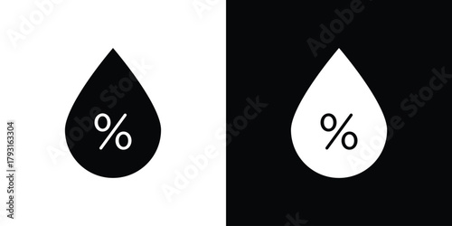 Humidity icon vector graphics. filled vector sign, Symbol illustration.